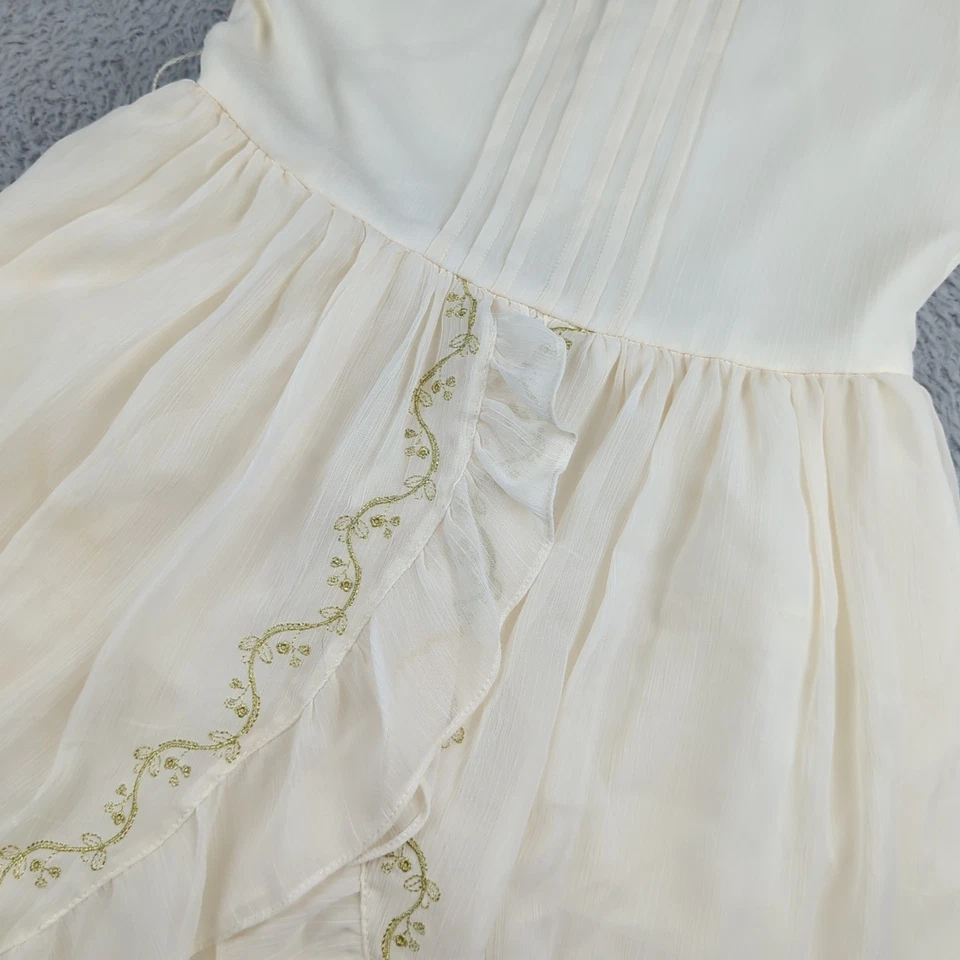 Chasing Fireflies Dress Girls 10 White Ruffle Princess Fairy Costume Party - Image 2 of 4