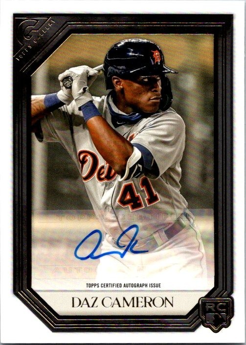 2021 Topps Gallery Rookie Auto Daz Cameron #RA-DCA Auto RC Tigers Brewers