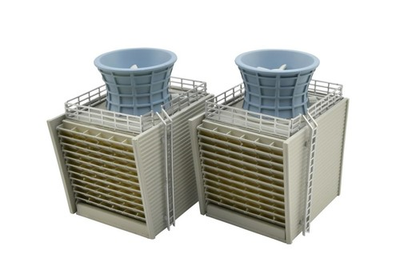 #ad Scenery Accessory 073 3 Complex B3 Cooling Tower $35.44