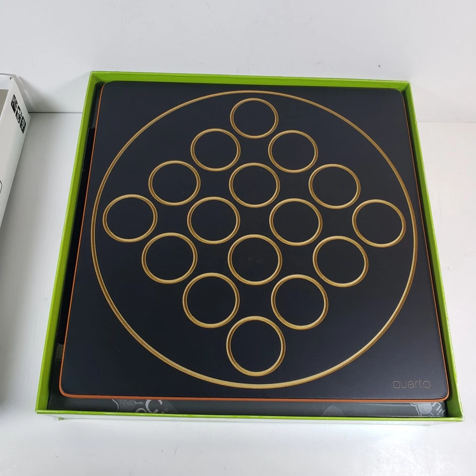 Quarto Board Game The Wooden Shape Stacking Challenge By Gigamic Complete  - Image 2 of 4