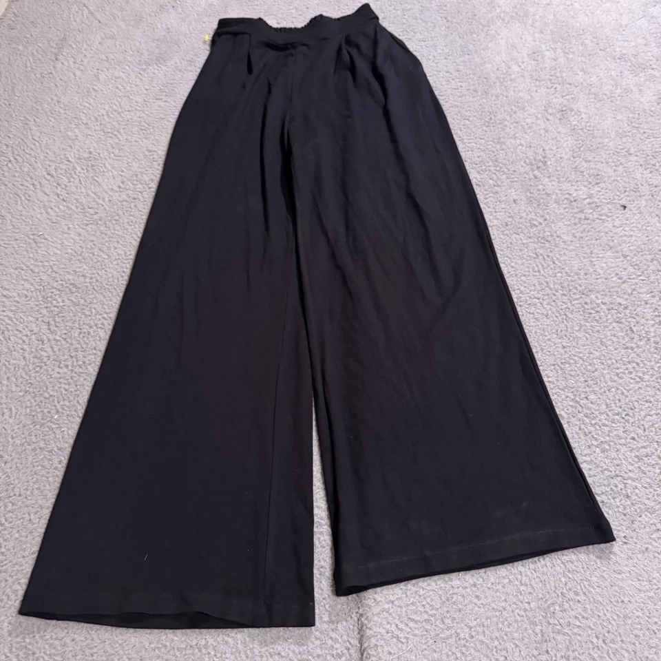 Halogen Pants Womens 6 Black High Waist Wide Leg Stretch Casual Work Flare - Image 2 of 4