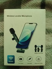 Wireless lavalier, microphone.
