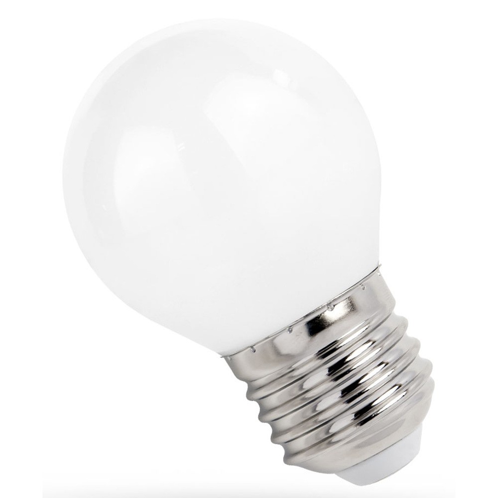 Spectrum LED Filament Drop Ball G45 1W E27 Opal 100lm 840 Neutral White 4000K
