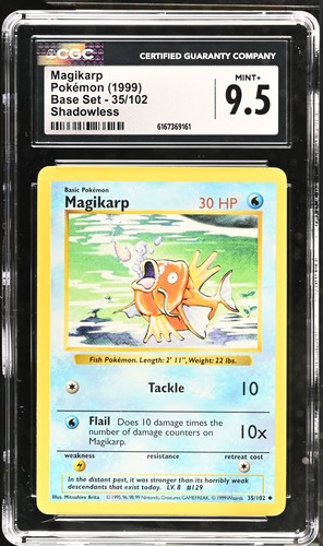 Magikarp (Shadowless) graded CGC 9.5 for sale on eBay