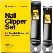 Nail Clippers for Thick Nails - 2 Pack Heavy Duty Toenail & Fingernail Clippe...
