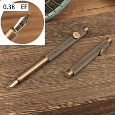 Brass Mini Pocket Fountain Pen EF Nib - Exten...