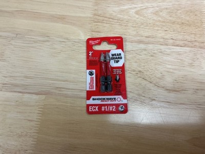 Milwaukee 48-32-4443 SHOCKWAVE 2'' Power Bit ECX 2-piece Combo