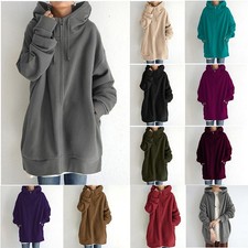 Oversized S-5XL Women Loose Hooded Coats Autumn Female Tie Collar Long Sleeve Zi