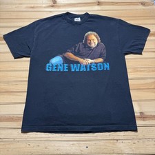 Vintage Y2K Gene Watson Country Music Singer Graphic T-Shirt USA Made - Size XL