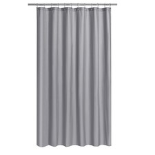 Fabric Shower Curtain Liner Extra Long 72 x 84 Gray, Hotel Quality Washable