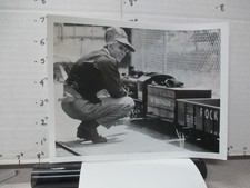ABC TV show photo 1980s The JERK Steve Martin miniature railroad train engineer