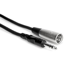 "Hosa Technology Stereo 1/4"" Male to 3-Pin XLR Male Interconnect Cable - 10"