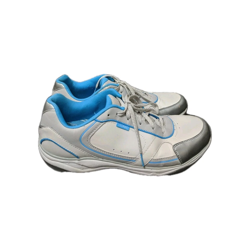 Zapatos para caminar Vionic Zen Orthaheel talla 11M/42 tecnología 1st Ray blanco/azul Foto 2 de 4