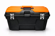 Tool Box Metal Latch 22" Heavy Duty Large Portable Durable Storage Toolbox Case