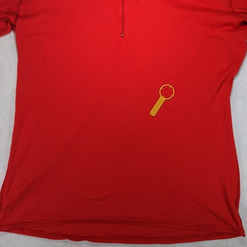 Pull vintage Patagonia Capilene homme grand rouge 1/4 zip manches longues couche de base - Photo 6 sur 24