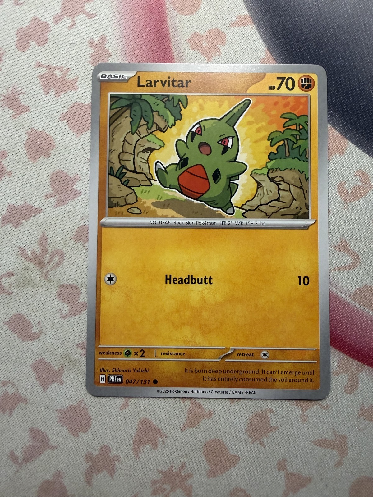 Larvitar Common SV: Prismatic Evolutions 047/131 NM