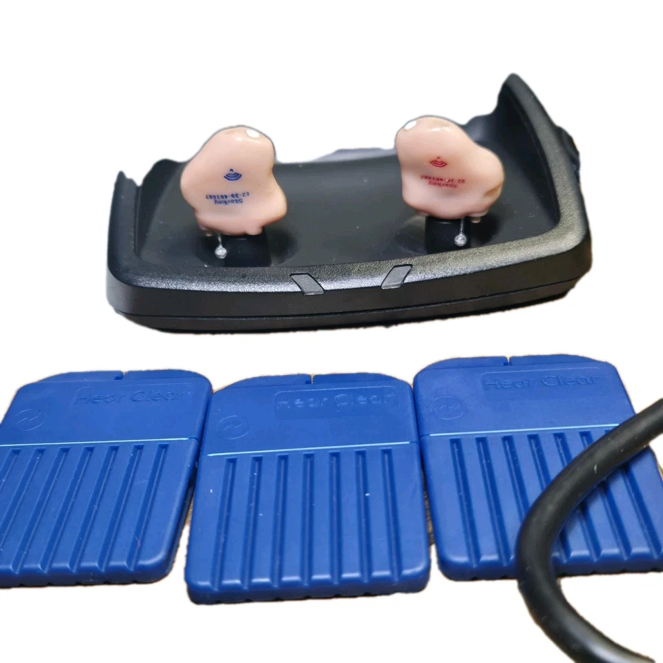 Par de audífonos Starkey Livio Edge AI ITC con caja de cargador y manuales LEER COMPLETAMENTE Foto 2 de 4