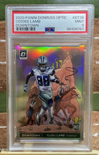 2020 Donruss Optic Football #DT36 CeeDee Lamb Rookie Downtown PSA 9 (MINT) Dalla