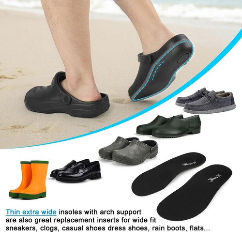 Orthotic Insoles for Crocs Clog 3 Pairs, Comfort Arch Support Replacement Inn... - Picture 6 of 7