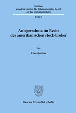 Anlegerschutz im Recht des amerikanischen sto...