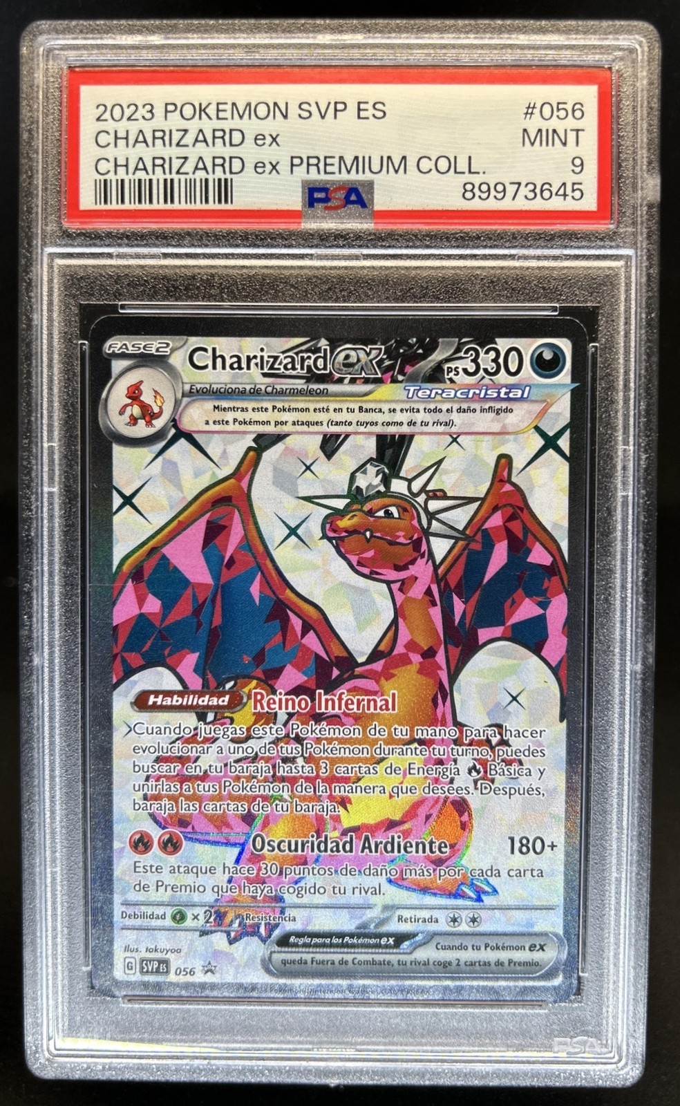 2023-25 Pokemon SV Black Star Promos Charizard ex 2023 #056 PSA 9
