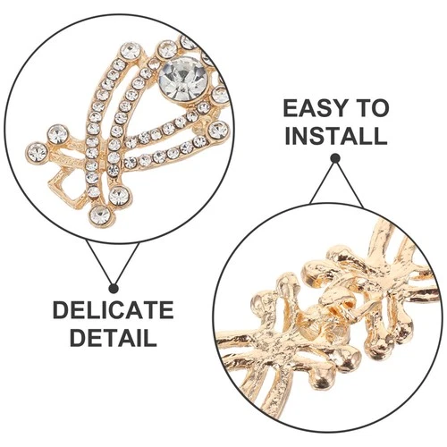 6 paia fermagli mantello strass vintage ganci e occhielli cuciti artigianato abbigliamento - Foto 8 di 18