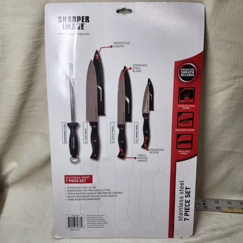 Juego de cuchillos Sharper Image de 4 piezas de acero inoxidable. Foto 2 de 4