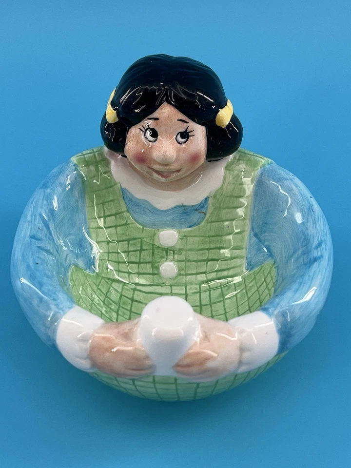 Plato y cuencos vintage artesanales del Seder de la familia judía de Lotus para Pascua Foto 4 de 4