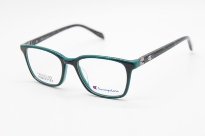 NEW CHAMPION 2MUCH C04 BLACK TEAL AUTHENTIC EYEGLASSES 48-15