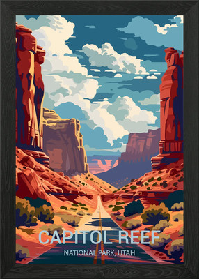 Capitol Reef Nationalpark Gerahmtes Wandbild Poster Leinwanddruck Bild