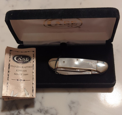 Case XX 82132 Trapper Mother of Pearl 2-Blade Stainless Slipjoint Knife 
