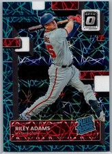 2022 Donruss Optic Rated Rookie RC Teal Velocity Prizm /35 Riley Adams #75