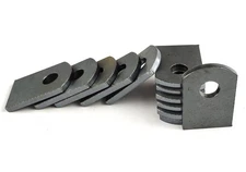 Weld-On Steel Tabs 1x1.5 inch Mild Steel with 3/8 inch Hole for Fabrication