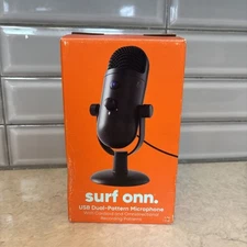 Microphone USB Dual-Pattern Mic Cardioid & Omnidirectional recording patterns