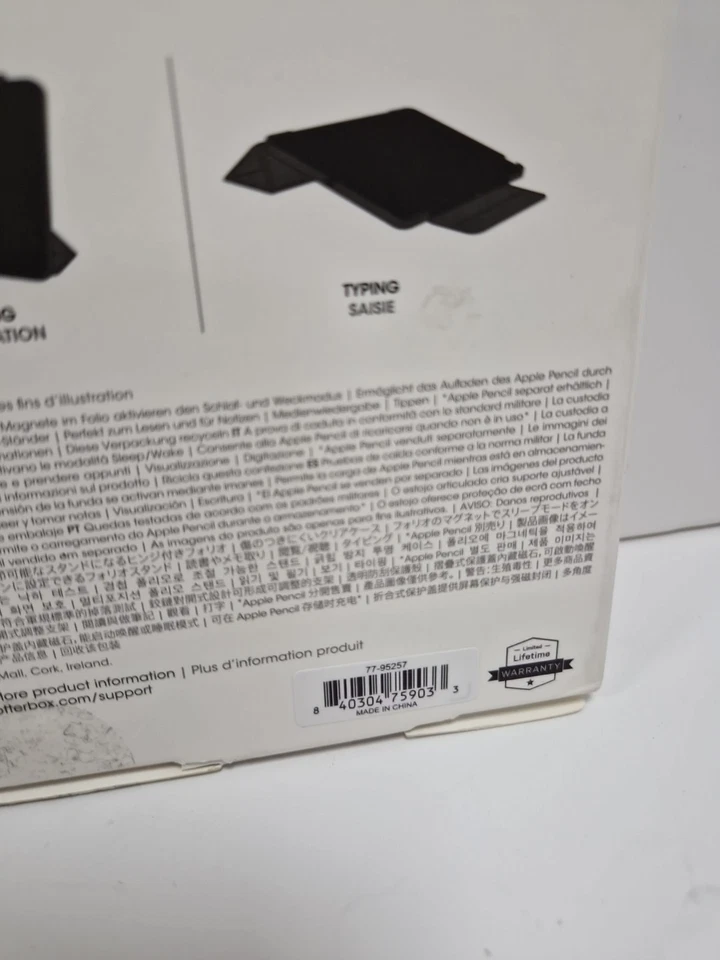 Otterbox iPad Pro 11" M4 2024 Case Symmetry Folio with Screen Cover Grey RRP £43 - Image 3 of 4