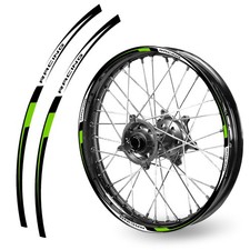 For YAMAHA YZ 250X 16-23 22 21 Wheel Stickers Rim 21" 18" Dirt Bike R02B Green