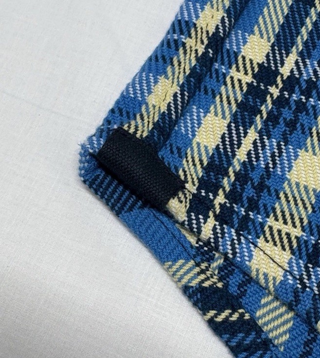 OUTERKNOWN Blanket Shirt Men’s Medium Blue Plaid Twill Button Up Shirt NWT