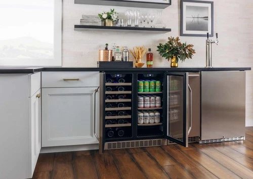 EdgeStar CWB2886FD 30"W 28 Bottle Built-In Dual Zone Beverage - Stainless Steel - Picture 5 of 12