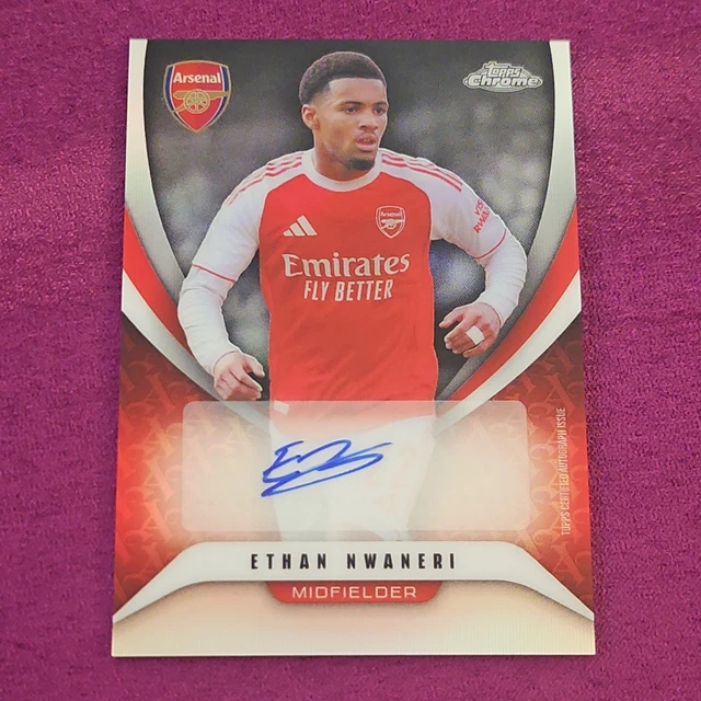 Topps Chrome Arsenal 2025-26 Ethan Nwaneri Auto