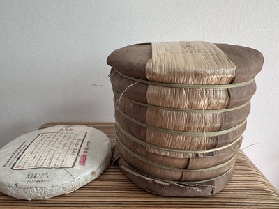 Rare 2017 Defengchang Stone Orchid Raw Pu-Erh Tea   7×357g Aged Tea Cakes