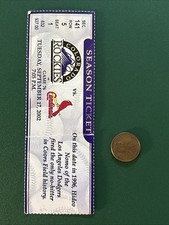 ALBERT PUJOLS 2002 CARDINALS ROCKIES ticket stub SCOTT ROLEN HR JIM EDMONDS