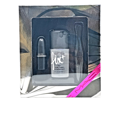 MAC CHILI Red Lip Black Mascara Prep Prime Fix Shiny Pretty Things All Star Kit