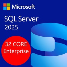 SQL Server 2025 Enterprise 8 Core Edition Unlimited User CALs Genuine Authentic