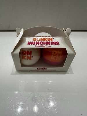 Dunkin Donuts Fall Pumpkin Munchkins Lip Balm Duo Set Limited Edition New Box