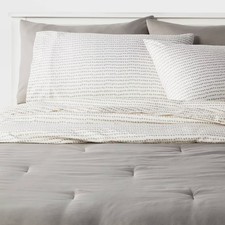 7pc Solid Microfiber Comforter & Sheets Set -...