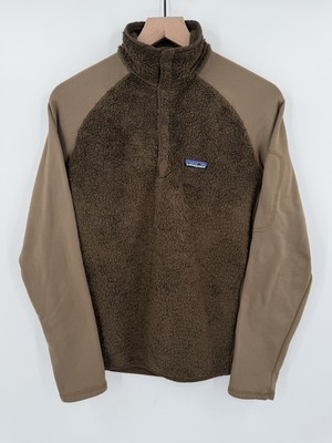 Patagonia Fleece Jacket Mens Small Brown Los Lobos Snap T Hiking