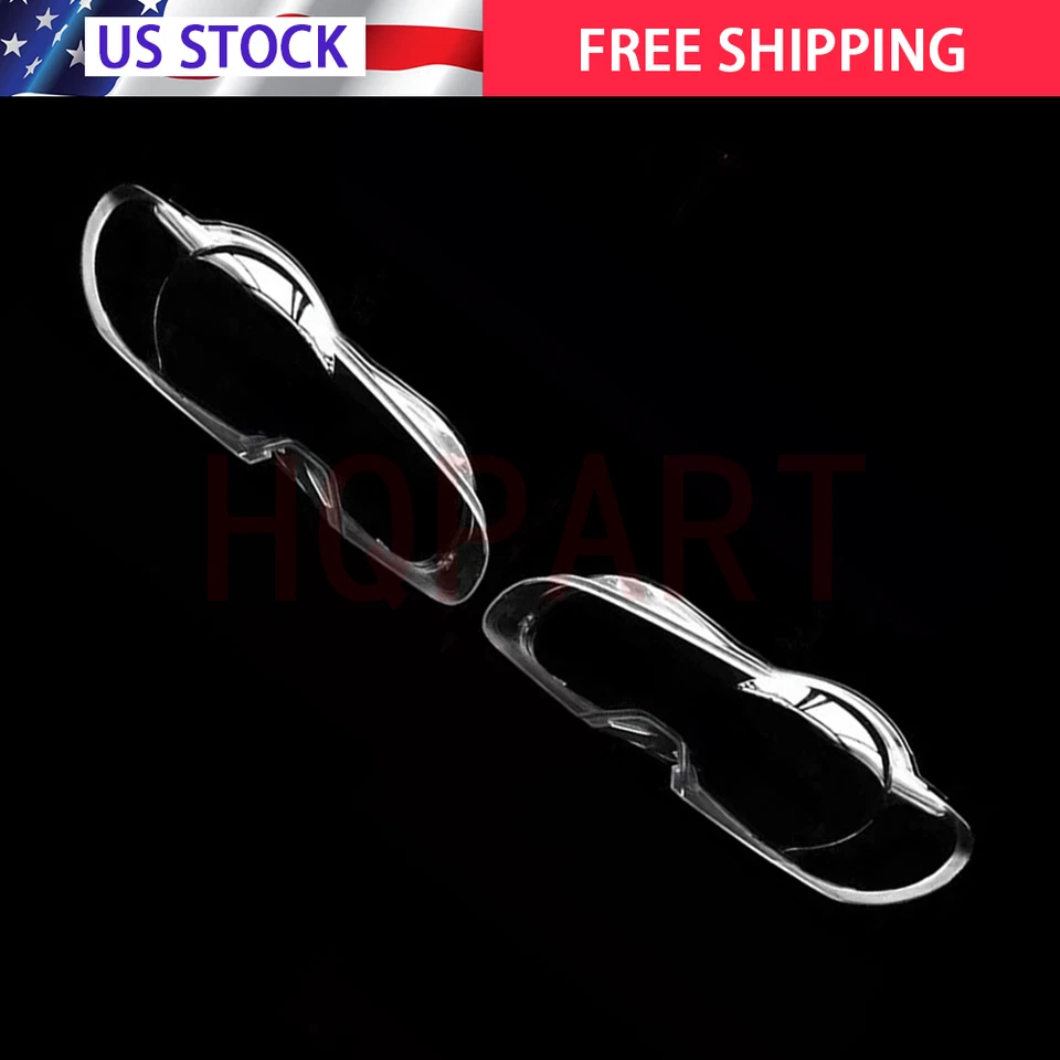 Pair Left+Right Headlight Clear Lens Cover + Sealant For Jaguar XF 2009-2011 Foto 2 de 4