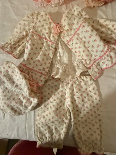 vintage chatty cathy doll clothes and cabbage, patch , and other