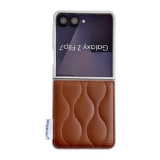 Samsung Galaxy Z Flip7 5G Padded Jacket Case in Brown
