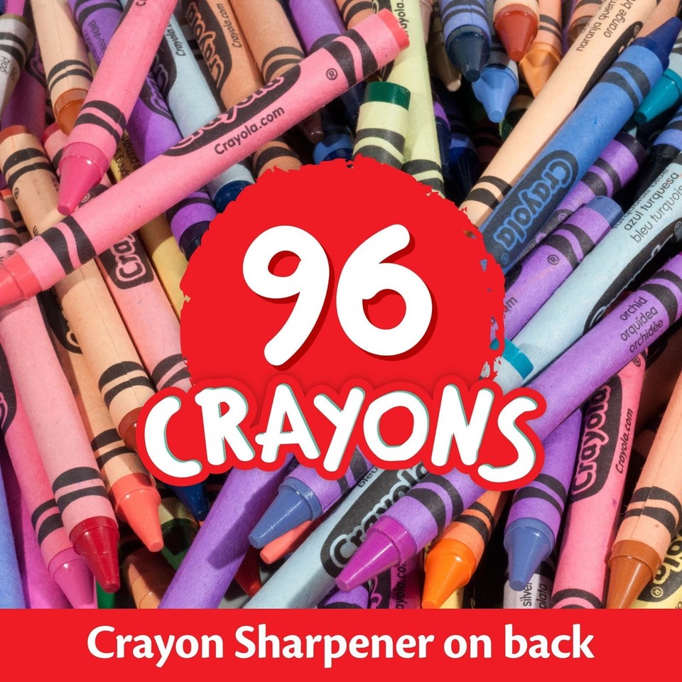 Crayola Crayon Set,96 Ct,Classroom Must Haves,Coloring Gift for Kids ...